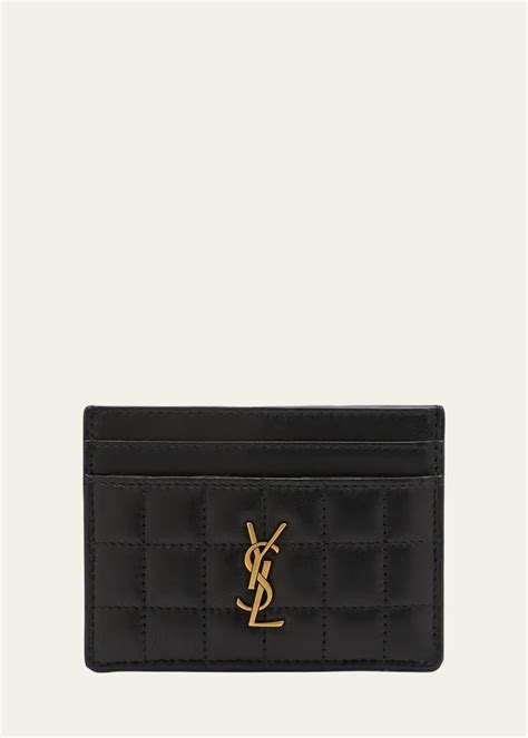 cassandra card case ysl|Saint Laurent Cassandra YSL Card Holder in Quilted Leather.